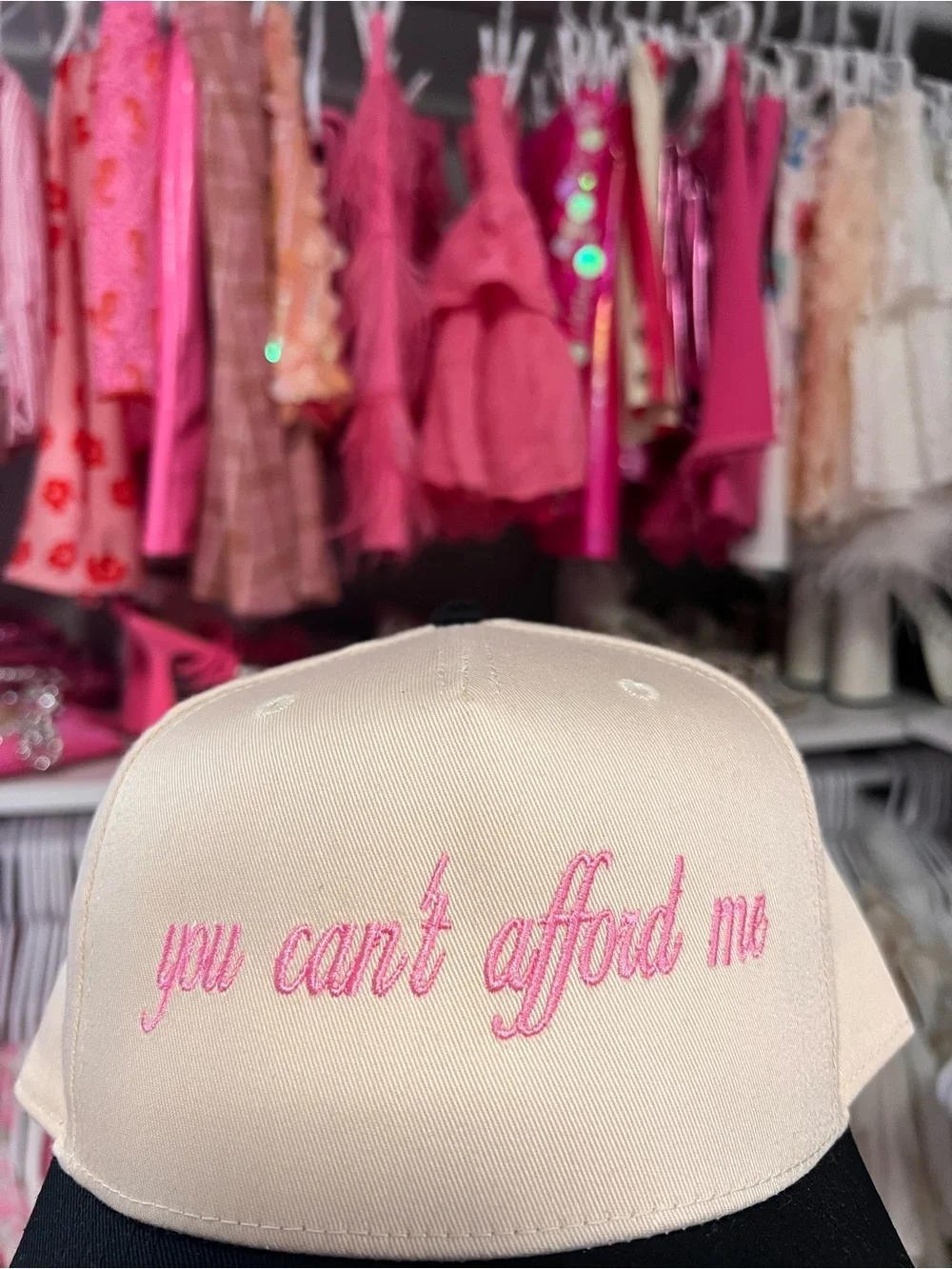 NWOT- ‘you can't afford me' Embroidered Baseball Cap